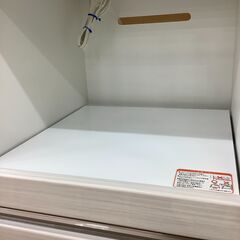 ホワイト×木目柄のニトリのオシャレなキッチンカウンターです！