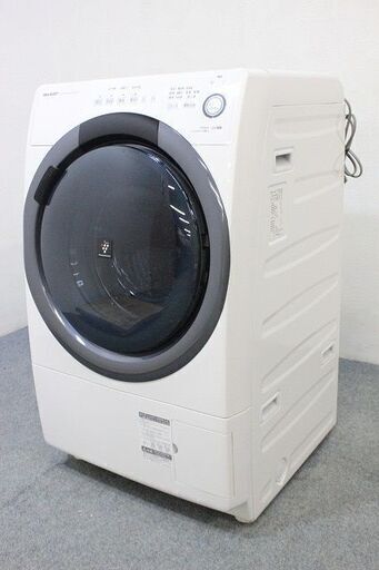 シャープ コンパクトタイプ ドラム式洗濯乾燥機 洗濯7.0㎏/乾燥3.5㎏ スリム ES-S7D 2019年製 SHARP  中古家電 店頭引取歓迎 R4956)