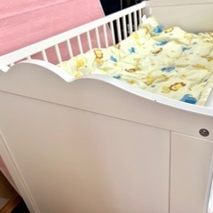 Ikea ベビーベッドと布団のセット リサイクル倶楽部 重富のベビー用品 ベビーベッド 家具 の中古あげます 譲ります ジモティーで不用品の処分
