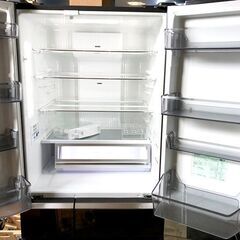 札幌近郊　送料無料　Panasonic パナソニック ノンフロン冷凍冷蔵庫 NR-F511XPV-X 501L 2016年製 6ドア フレンチドア/観音開き  - 家電