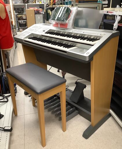 YAMAHA/ヤマハ 電子ピアノ エレクトーン Electone STAGEA mini ELB-01 49+49鍵 2006年製 取扱説明書・譜面台・ヘッドホン・イス付き【ユーズドユーズ名古屋天白店】 J1400