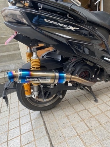 シグナスX 社外マフラー へこみなし！ シグナスX 社外マフラー へこみなし！