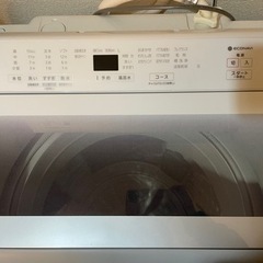 panasonic 洗濯機　保証書あり