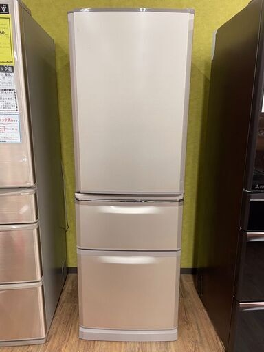 三菱　冷蔵庫　MR-C37C-P　2017年製　３ドア冷蔵庫