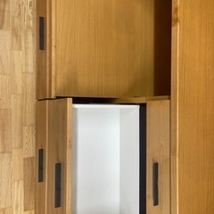 浅川木工☆食器棚☆サイズ:横1400mm×高2000mm×奥行505mm星近隣配送可能