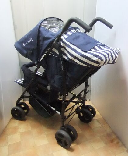 綺麗/kinder wagon/二人乗りベビーカー/後席3カ月~３歳頃/洗濯済 楽天市場】2人乗りベビーカー 日本育児 キンダーワゴン DUO