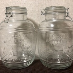 【ネット決済】ガラスジャー　クッキージャー　ガラス瓶　容器