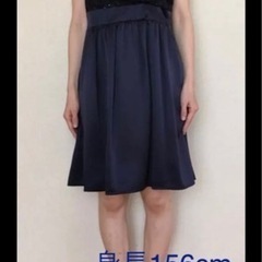 【お相手決定】1/21削除予定　古着　結婚式用　紺色　ドレス