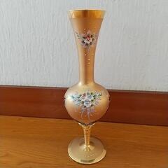 【ネット決済】花瓶 ベネチア ムラノ作成 24金&ガラス