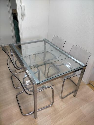 IKEA　ダイニングテーブル\u0026チェア４脚セット
