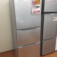 TOSHIBA 3ドア冷蔵庫 340L GR-G34SY A09-02