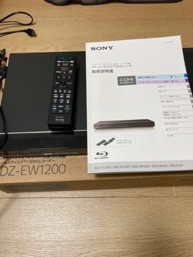 SONY BDZ-EW1200 ブルーレイディスク　DVDレコーダー
