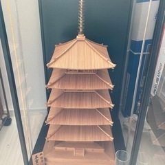 A1248 五重の塔　興福寺　1/75 木製模型
