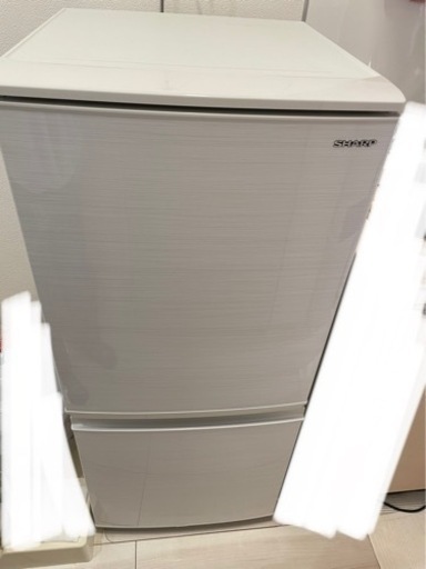 美品 SHARP SJ-D14F 2ドア冷凍冷蔵庫 2020年製 137L   どっちもドア