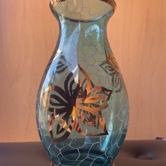 【ネット決済】ボヘミア花瓶グラス