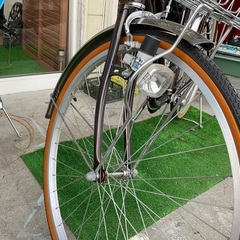 新古車　塩野自転車　26インチ　ブラウン