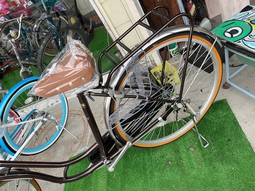 新古車 塩野自転車 26インチ ブラウン