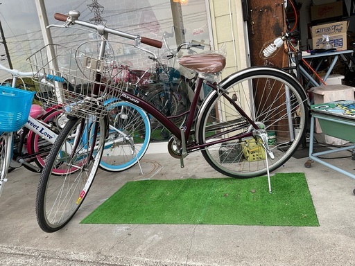 新古車 丸石自転車 27インチインチ パープル