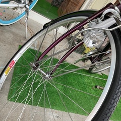 新古車　丸石自転車　27インチインチ　パープル