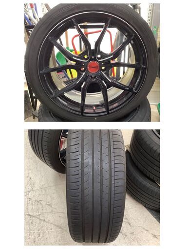 RAYS gram LIGHT 57FXX / YOKOHAMA BulEarth GT 19インチタイヤホイール 4本セット  8.5J×19＋45 114.3-5H/235/40-19【ユーズドユーズ名古屋天白店】 J1416