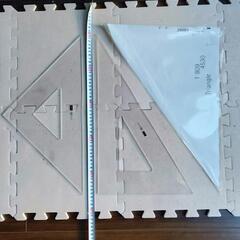 UCHIDA製45cm三角定規(建築士製図試験)