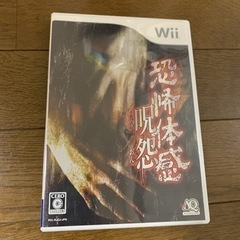 【ネット決済・配送可】恐怖体感　Wii