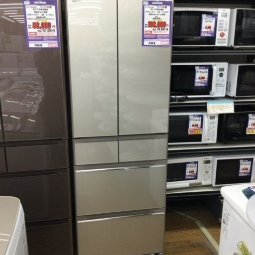 #M-27【ご来店いただける方限定】HITACHIの6ドア冷凍冷蔵庫です