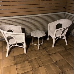 [美品]balcony chair & table