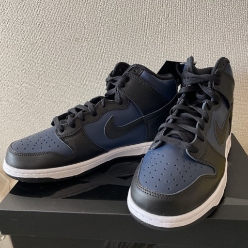 [追記有]新品NIKEダンクHIGH×フラグメントMidnightNavy