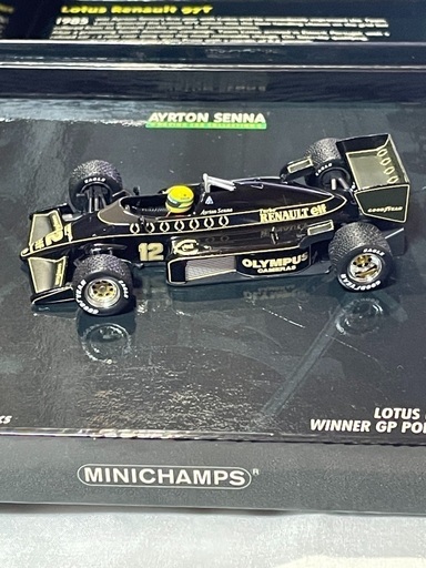 MLNICHAMPS製 1/43 AYRTON SENNA RACING CAR COLLECTION「LOTUS RENAULT 97T  WINNER  GP PORTUGAL 1985」