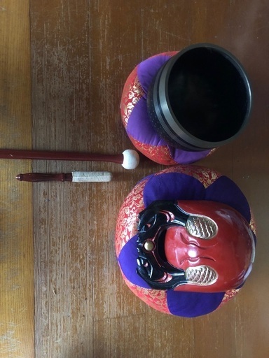 仏具　木魚とおりんセット