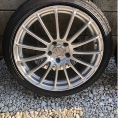 ダンロップタイヤ　ホイール付き　225-45-18R