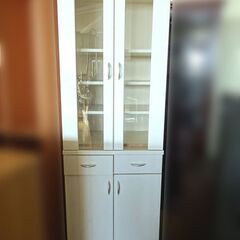 創愛ファニチュア◆食器棚◆ホワイト家具 シードル60S キッチン収納 