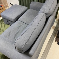 【ネット決済】【激安】（オッドマン付き）IKEA 2人掛けソファ