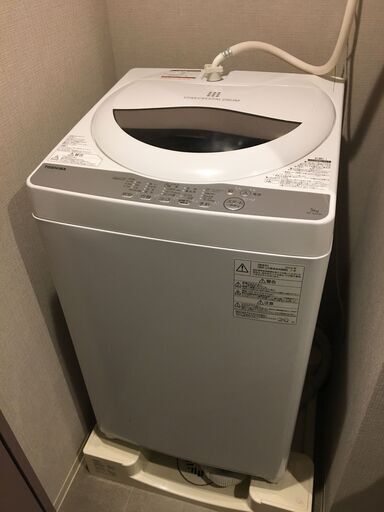 TOSHIBA東芝 電気 洗濯機 容量 5kg AW-5G6 2019年製