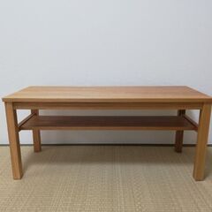 【ネット決済】無印良品　木製ベンチ／板座／オーク材