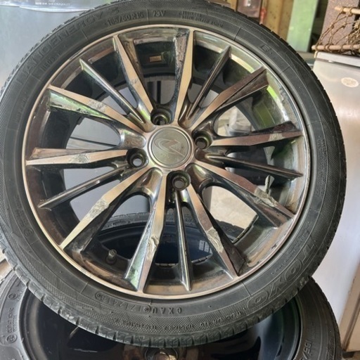 ゼウスライン メッキ 4穴ホイールタイヤ