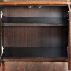 山口)下松市より マルニ木工 電話台 花台 収納台 ヴィンテージ 幅65×奥行