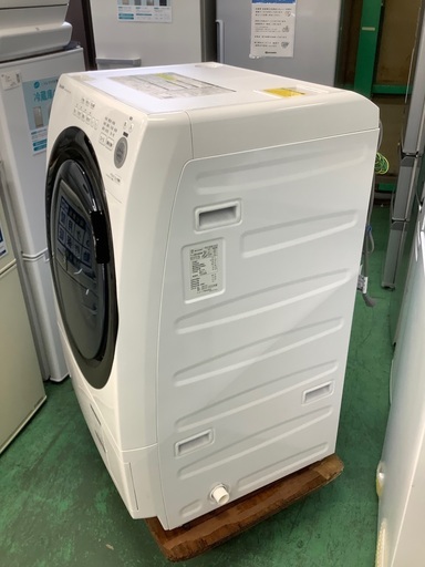 安心の1年保証付！！ SHARP 7.0kgドラム式洗濯乾燥機 ES–S7E–WL 2020年