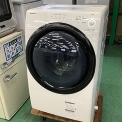安心の1年保証付！！ SHARP 7.0kgドラム式洗濯乾燥機 ES–S7E–WL 2020年  