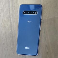 lg v60 ソフトバンク　ブルー　美品　箱付き 中古】LG V60 ThinQ 5G 128GB クラッシ-ブルー A001LG SoftBank