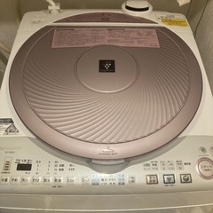 シャープ　縦型乾燥機能付洗濯機