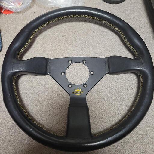 パーソナル グリンタ ステアリング 35Φ ブラック レザー 美品 希少 41pe9J2IuCL.jpg