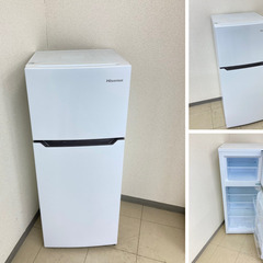 【地域限定送料無料】中古家電2点セット Hisense冷蔵庫120L+Haier洗濯機5.5kg