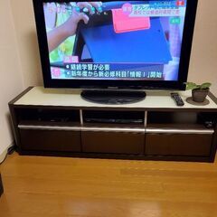 42インチテレビ＋耐震テレビ台　0円