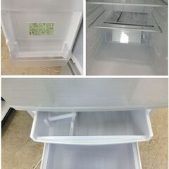 冷蔵庫 137L 2017年製 シャープ SJ-D14C-S シルバー 2ドア SHARP 100L