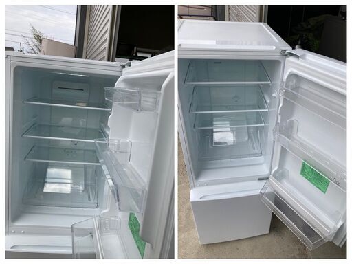 美品　2020年製 YAMADA SELECT YRZF15G1 冷蔵庫 156L 右開き シンプル ホワイト