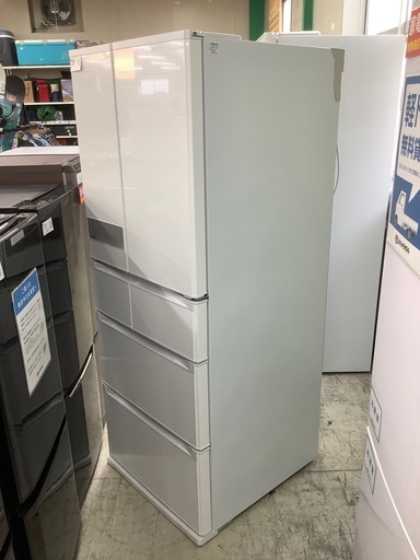 安心の1年保証付！！ MITSUBISHI　6ドア冷蔵庫　MR–JX47LTE–W  2020年製