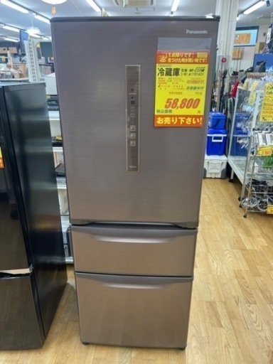 Panasoni製★2018年製3ドア冷蔵庫★6ヵ月間保証付き★近隣配送可能
