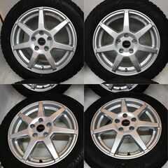 ＜スタッドレス・ホイール 4本＞ 205/55R16 ヨコハマタイヤ 2018年製 2019年製 60% 16x6.5J TECMAG 5H -112 アウディ等     ～横浜市旭区 ズーラシア近く～